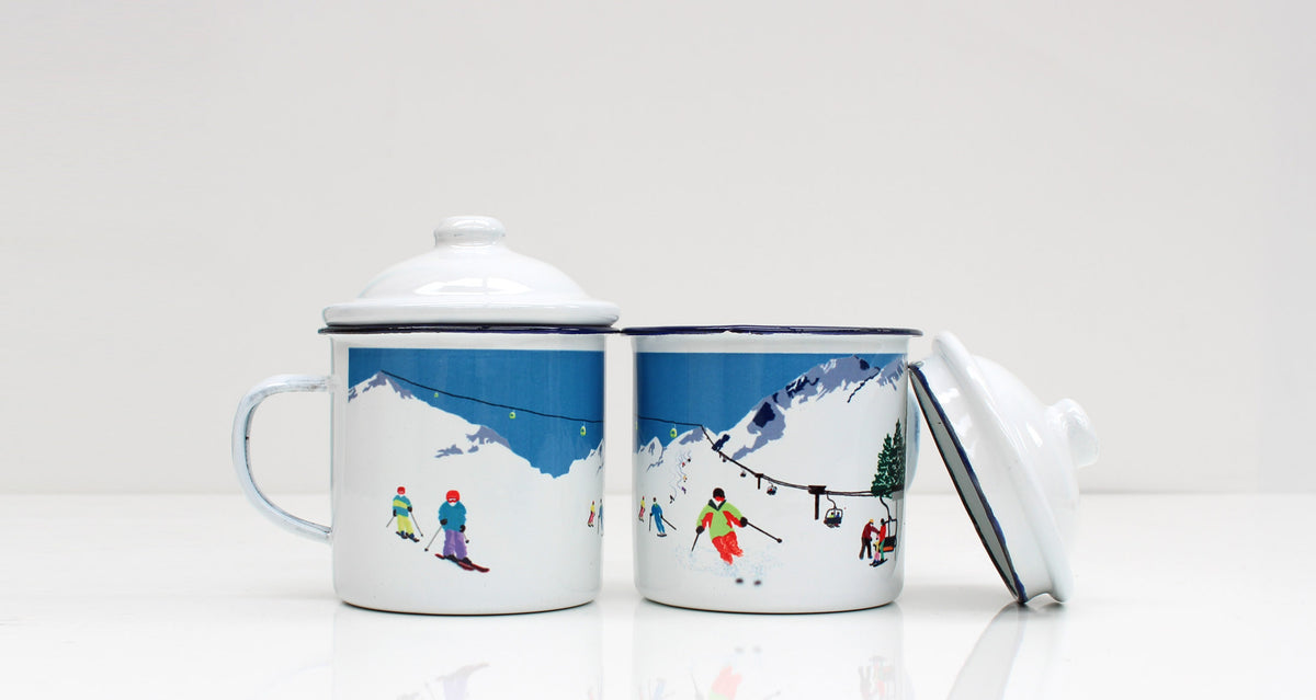 Get the Set: Weekend Explorer | Enamel Mugs With Lids