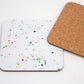 Teal Splatter Coaster