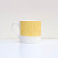 Sgraffito Orange Sand Bone China Mug