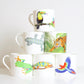 Set of Jungle Animal Bone China Mugs