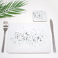 Black Splatter Placemat