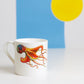 Set of Underwater Animal Bone China Mugs