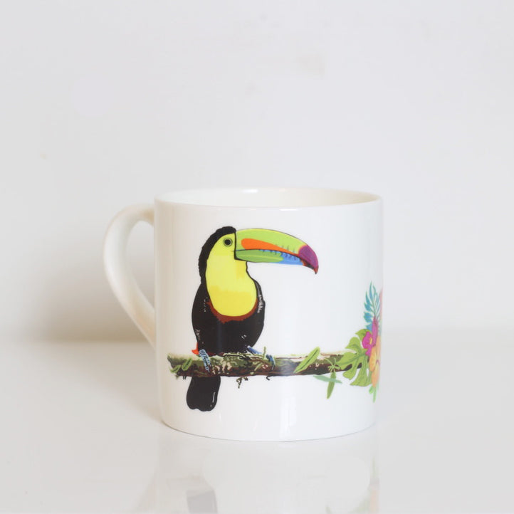 Toucan and Cockatoo Bone China Mug