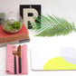 Lime|Grey Dip Placemat