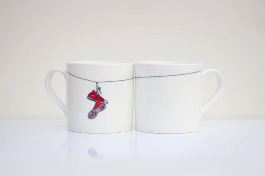 Shoe Laces Bone China Mug