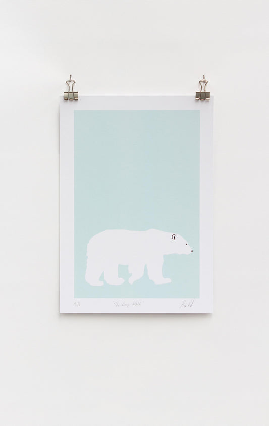 The Long Walk Polar Bear |  Digital Print