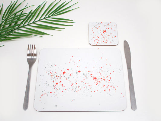 Orange Splatter Placemat