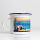 Seconds Surf enamel mug