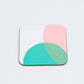 Pink|Green Dip Coaster