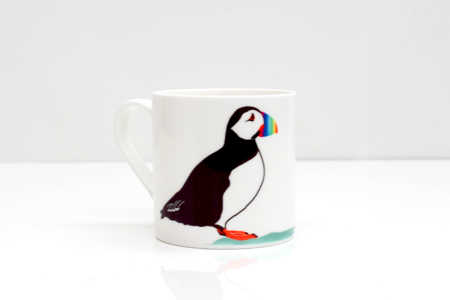 Puffins in Love Bone China Mug