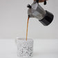 Black Splatter Bone China Mug