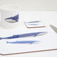 Blue Whales Placemat