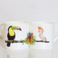 Set of Jungle Animal Bone China Mugs