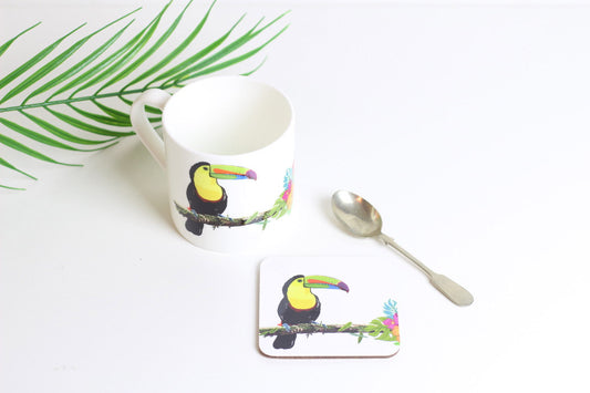Toucan & Cockatoo Coasters - Jungle Collection