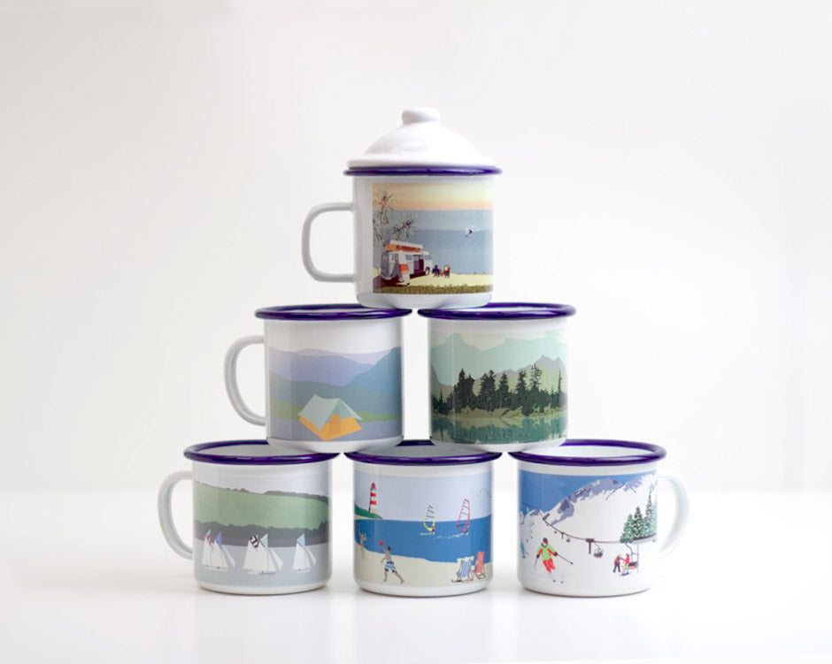 Weekend Explorer |  Beach Enamel Mug