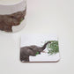 A coaster featuring an illustration of an elephant with leaves on its trunk, part of the Africa collection.